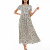 robes à pois filles étagée tachetés longueur mollet beigeenvironnement robe femme beige à pois noirs longueur mollet manches courtes fendues élégante