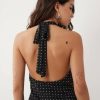 robes à pois noirs et blancs courte robe noir a manches courtes col v evasee pour femme