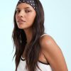 bandeaux à pois en jersey pour cheveux noir accessoire de mode pour femme avec motif vintage retro